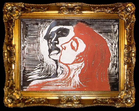 framed  Edvard Munch Man and Woman, ta009-2